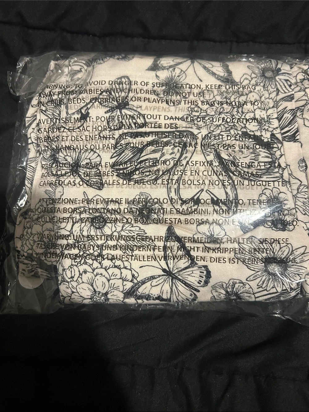 Posh Peanut Beige Floral & Butterfly Pajama Set